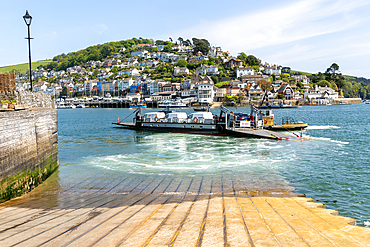 Vehicle ferry to Kingswear leaving from Dartmouth, Devon, England, United Kingdom, Europe