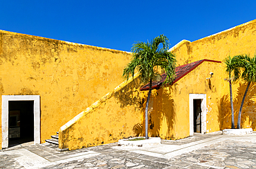 Spanish colonial military architecture, Fort San Jose el Alto, Campeche, UNESCO World Heritage Site, State of Campeche, Mexico, North America