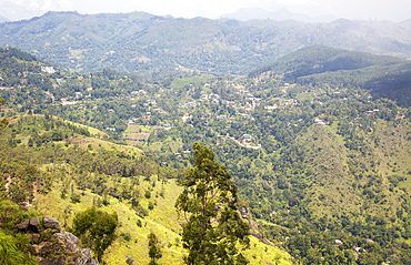 View from the peak of Ella Rock mountain, Ella, Badulla District, Uva Province, Sri Lanka, Asia