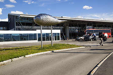 Exterior of airport terminal building at Tromso, Norway, Scandinavia, Europe