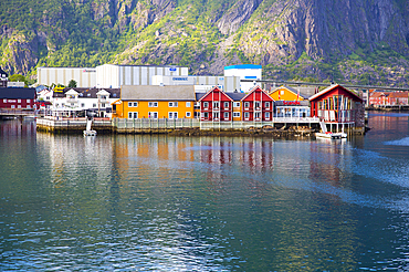 Harbour at Svolvaer, Lofoten Islands, Nordland, Norway, Scandinavia, Europe