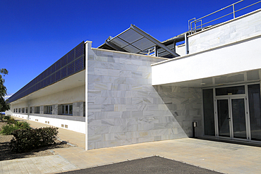 Energy efficient CIEMAT building research at Solar energy research establishment near Tabernas, Almeria, Andalusia, Spain, Europe