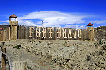 Fort Bravo movie set tourist attraction near Tabernas, Almeria, Andalusia, Spain, Europe