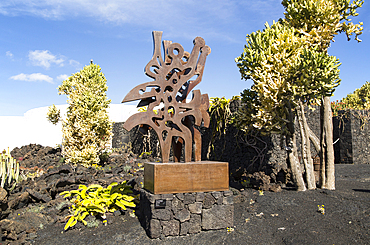 El Triunfador sculpture, Fundación Cesar Manrique, Taro de Tahíche, Lanzarote, Canary islands, Spain, Atlantic, Europe