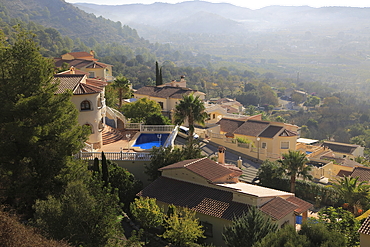 Modern housing development near Xalo (Jalon), Marina Alta, Alicante province, Spain, Europe