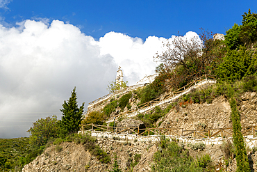 Exterior of Greek Orthodox church of Saint Mary (Panagia Monastery), Dhermi, Albania,  Europe