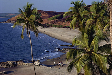 Chapora Fort and beach, Goa, India, Asia