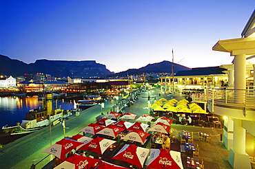 Night over waterfront, Cape Town, South Africa, Africa