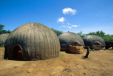 A Zulu Dwelling, South Africa 