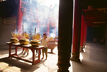 Altar to Emperor of Jade Pagoda, Saigon, Vietnam, Indochina, Southeast Asia, Asia