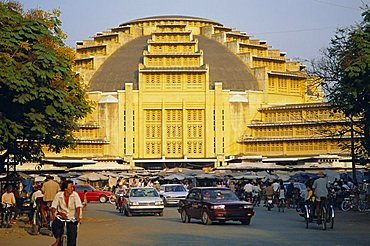 The Central Market in Phnom Penh, Cambodia