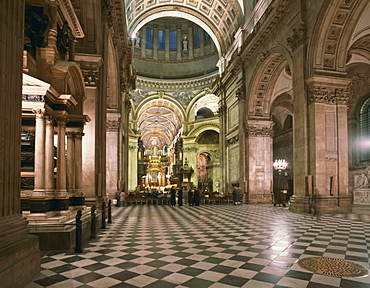 St. Paul's Cathedral nave, London, England, United Kingdom, Europe