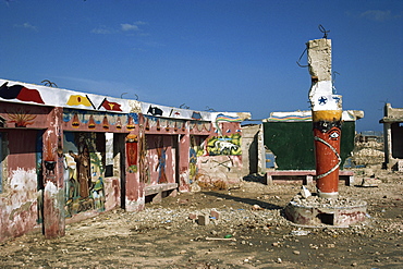 Voodoo temple in Port au Prince, Haiti, West Indies, Central America