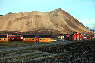 Ny Alesund, the most northerly settlement in the world, a base for international scientists, Svalbard, Norway, Scandinavia, Europe