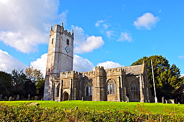 St. Winifred's church dating from the 15th century, Manaton, Dartmoor, Devon, England, United Kingdom, Europe 