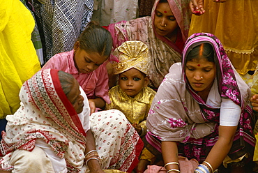 Lakshmi Puja, festival celebrating Lakshmi, the goddess of wealth and beauty, India, Asia