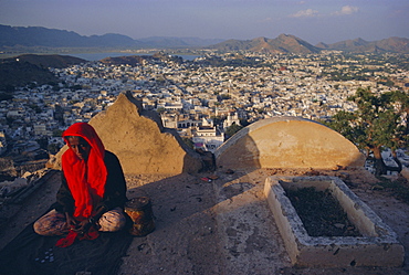 View over Ajmer, Rajasthan State, India, Asia