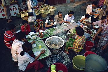 Street restaurant, Bangkok, Thailand, Southeast Asia, Asia