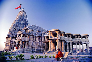 Temple at Somnath, one of the most sacred in India, Somnath, Gujarat, India