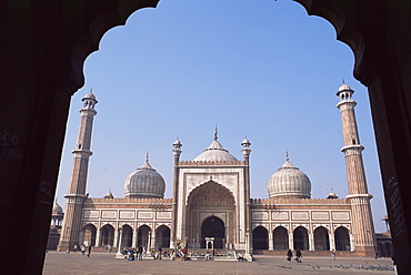 The Jama Masjid (Friday Mosque), Old Delhi, Delhi, India, Asia