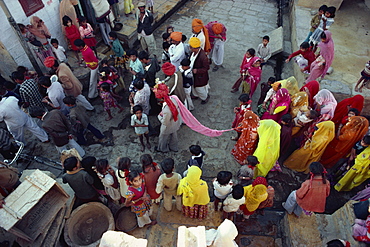 Marriage procession, Jaisalmer, Rajasthan state, India, Asia