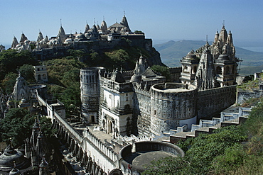 Jain temples, Palitana, Gujarat state, India, Asia