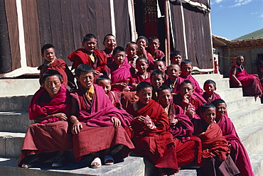 Derlong Red Sect monastery, Jigzhi, Qinghai, China, Asia