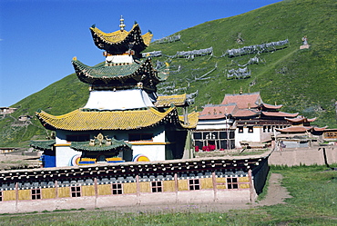 Derlong, Red Sect Monastery, at Jigzhi in Qinghai, China, Asia