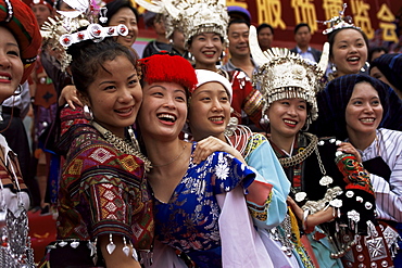 Opening of China National Costume Exhibition, Kunming, Yunnan, China, Asia