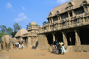 Shore Temple, Mahabalipuram, UNESCO World Heritage Site, Chennai, Tamil Nadu, India, Asia