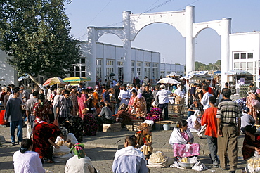 Central market, Samarkand, Uzbekistan, Central Asia, Asia