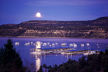 Marina in State Recreation Area, Navaho Lake, New Mexico, United States of America, North America