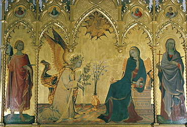 The Annunciation, Simone Martini, Uffizi, Florence, Tuscany, Italy, Europe