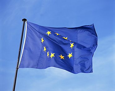 Close-up of the European Union flag