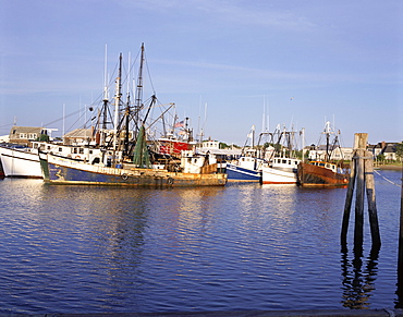 Fishing boats, Hyannis Port, Cape Cod, Massachusetts, New England, United States of America (USA), North America