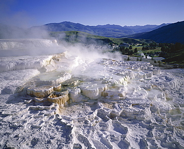 Minerva Spring, Mammoth Hot Springs, Yellowstone National Park, UNESCO World Heritage Site, Wyoming, United States of America (USA), North America