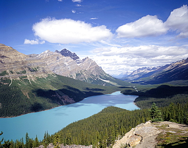 Peyto Lake, Mount Patterson and Mistaya valley, Banff National Park, UNESCO World Heritage Site, Alberta, Canada, North America