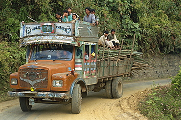 Lorry, Arunachal Pradesh state, India, Asia