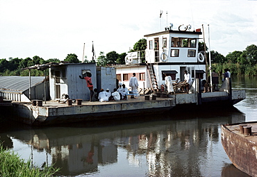 Steamer on the White Nile, Juba, Sudan, Africa