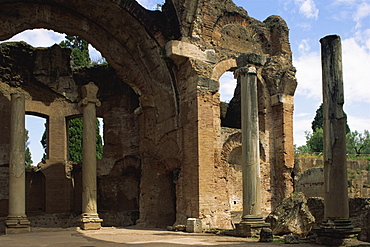 Ruins of the Baths, Hadrian's Villa (Villa Adriana), UNESCO World Heritage Site, Tivoli, Lazio, Italy, Europe