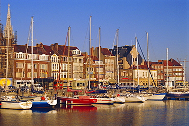 Boats and harbour, Ostend, Belgium