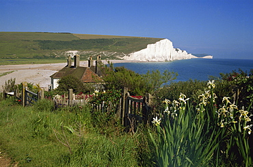 Cuckmere Haven and the Seven Sisters, East Sussex, England, United Kingdom, Europe