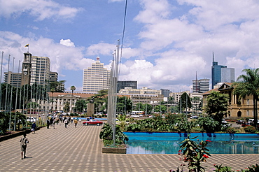 City Square and skyline, Nairobi, Kenya, East Africa, Africa