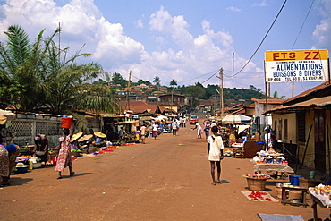 Street scene, Atakpame, Togo, West Africa, Africa