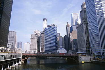 State Street bridge over Chicago River, Chicago, Illinois, United States of America (U.S.A.), North America