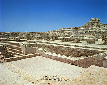 Great Bath, Indus Civilization, Mohenjodaro, UNESCO World Heritage Site, Pakistan, Asia