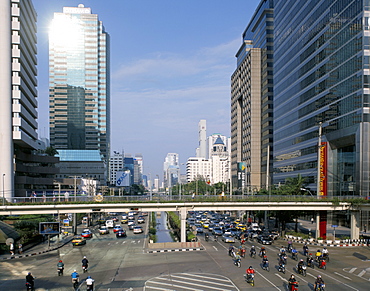 Sathorn Road, Bangkok, Thailand, Southeast Asia, Asia