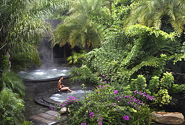 Hot Spring Pool at the Brilliant Resort and Spa in Kunming, Yunnan Province, China, Asia