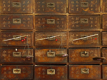 Chinese Pharmacy in Malacca, Malaysia, Southeast Asia, Asia