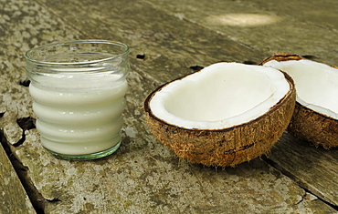 Coconut milk, Farm Health and Spa Resort in Batangas, Philippines, Southeast Asia, Asia